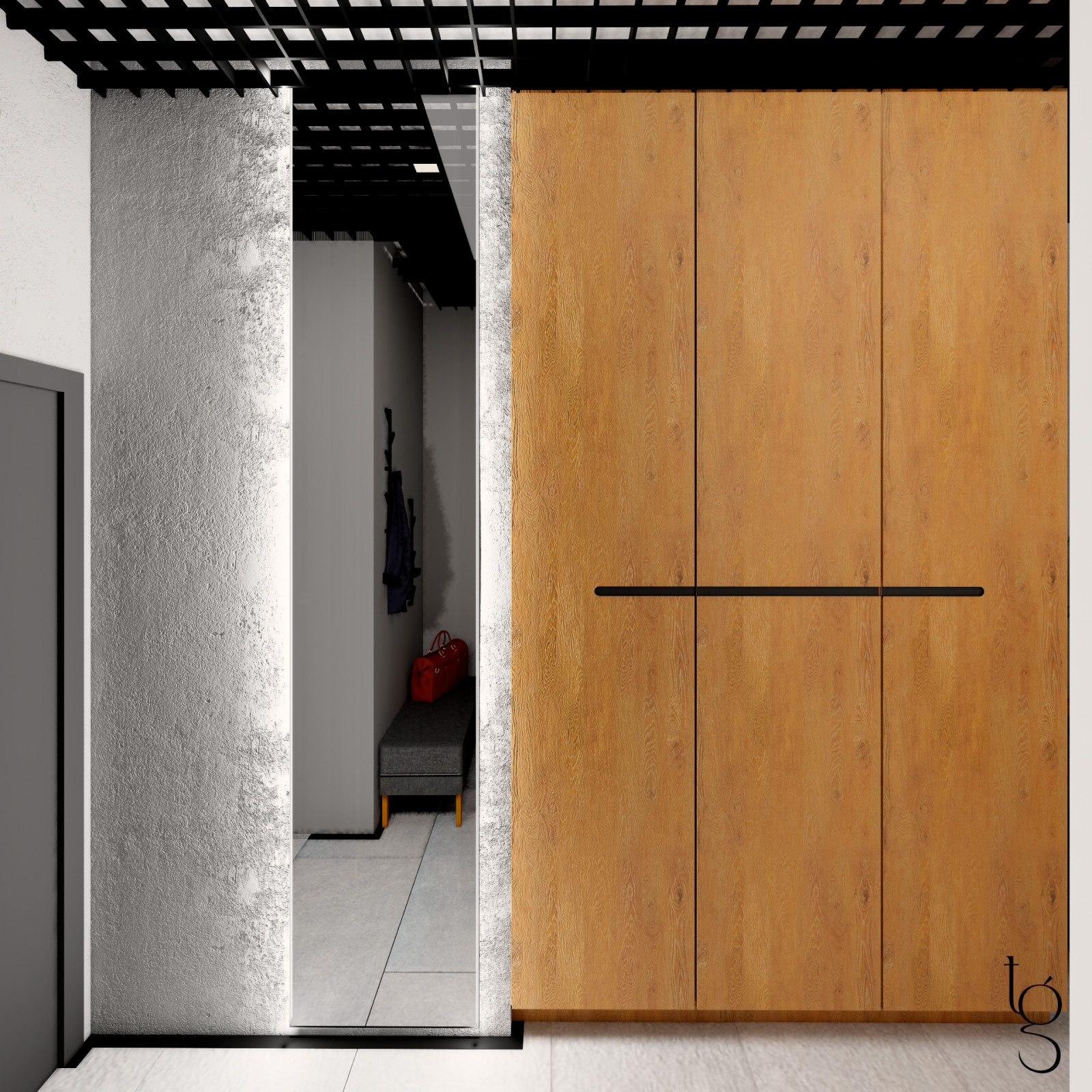 A modern industrial-style studio