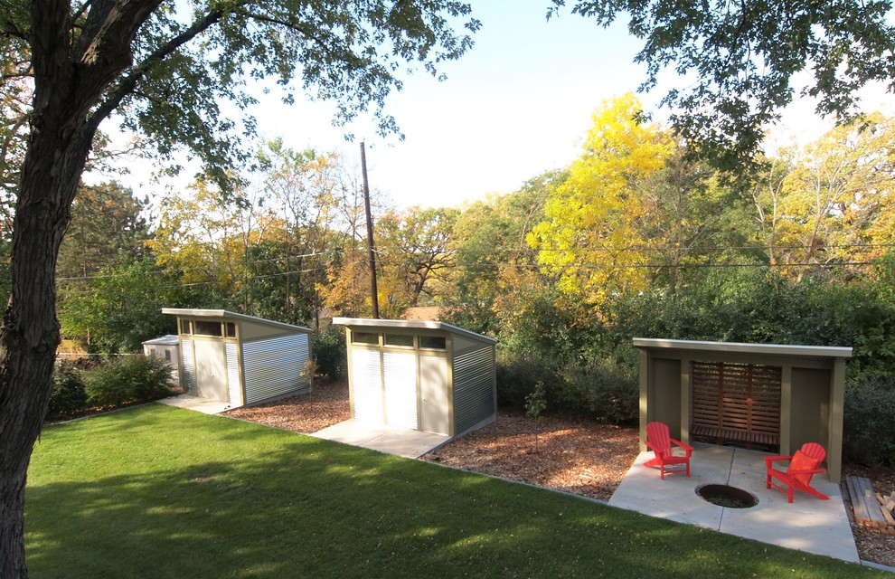 he shed, she shed, wee shed - midcentury - minneapolis