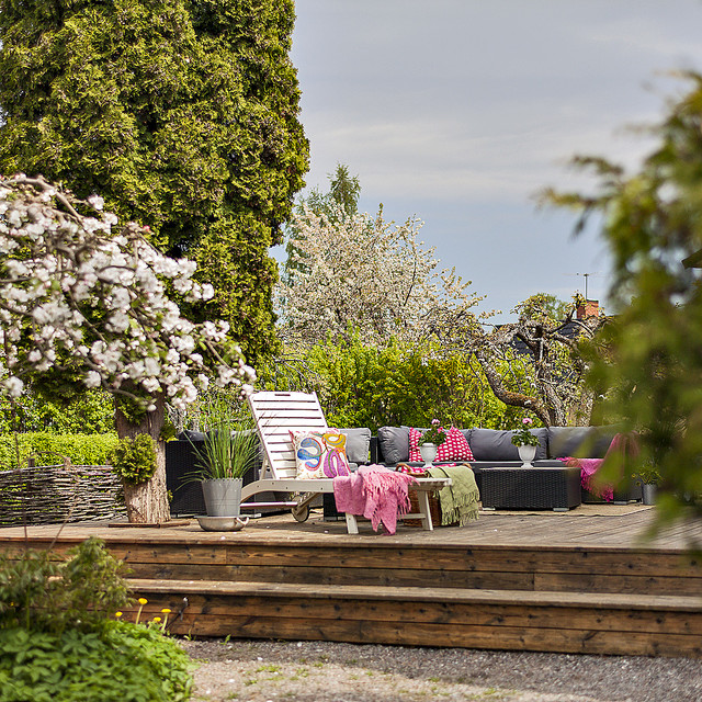 blandat landstil-have