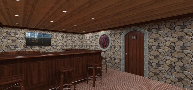 Custom Colonial (3D Rendering)) klassisch-hausbar