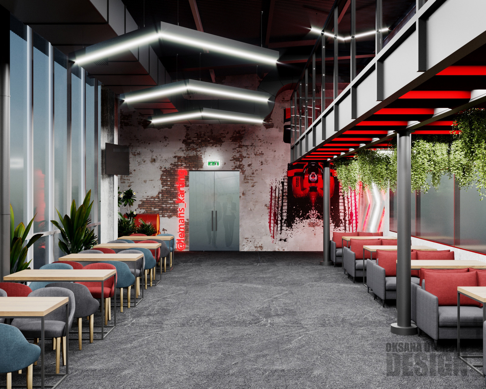 Дизайн ресторана в картинг-клубе