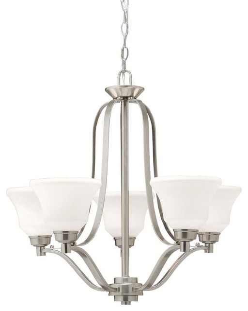 Kichler Langford Brushed Nickel 5-Light Chandelier ...