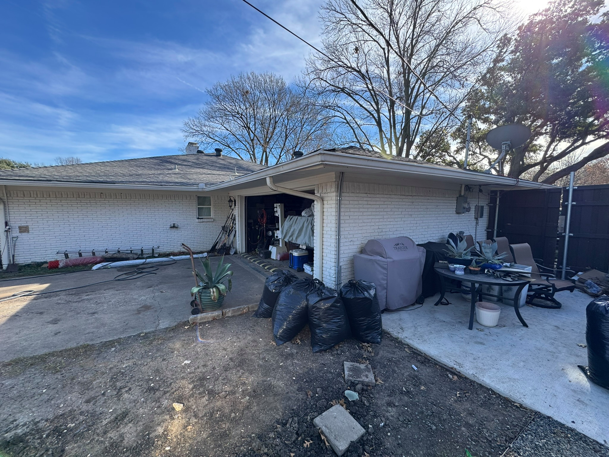75244 - Preston Hollow - Garage Conversion, Garage Addition - BEFORE and AFTER