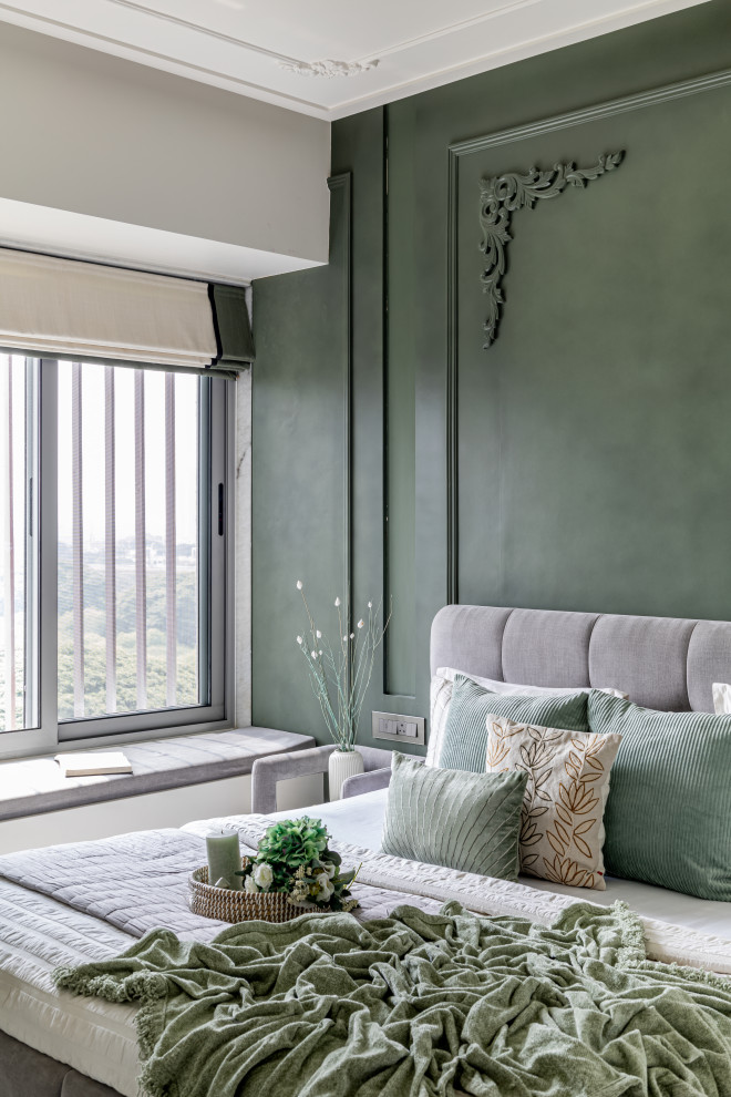 Inspiration for a contemporary bedroom in Pune.