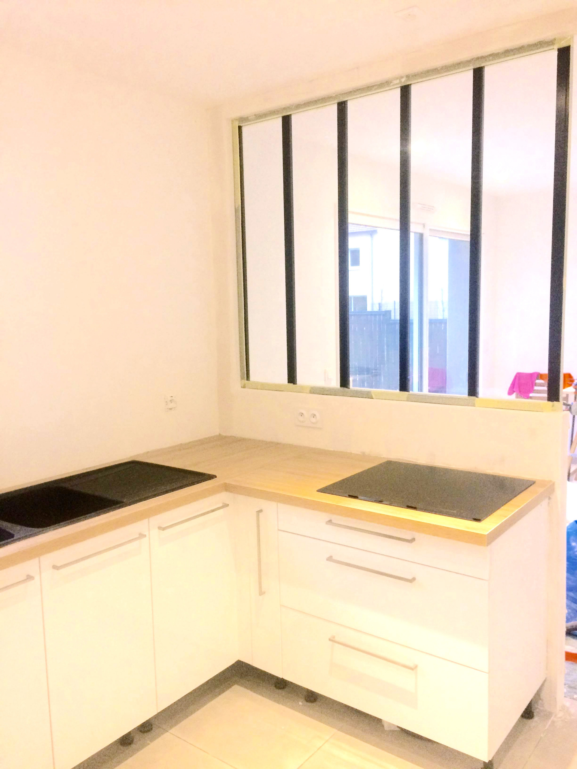 CUISINE: agencement d'une verrière: rénovation de l'existant