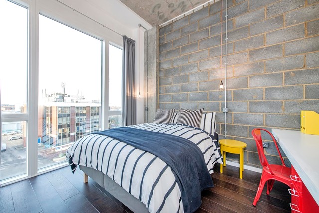 Industrial Chic industrial-bedroom