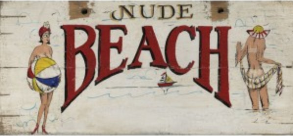 Beach vintage nude Amateur nudist