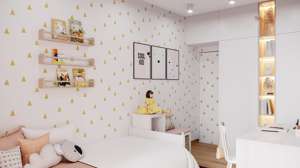 Дизайн-проект квартиры 100кв.м. для семьи из 4х человек в Северном парке