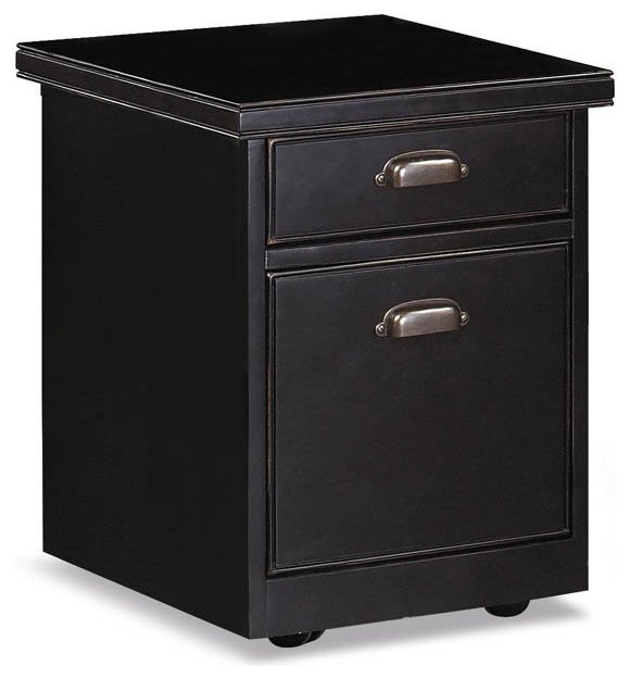 Martin Furniture Tribeca Loft Black Rolling File Transitional