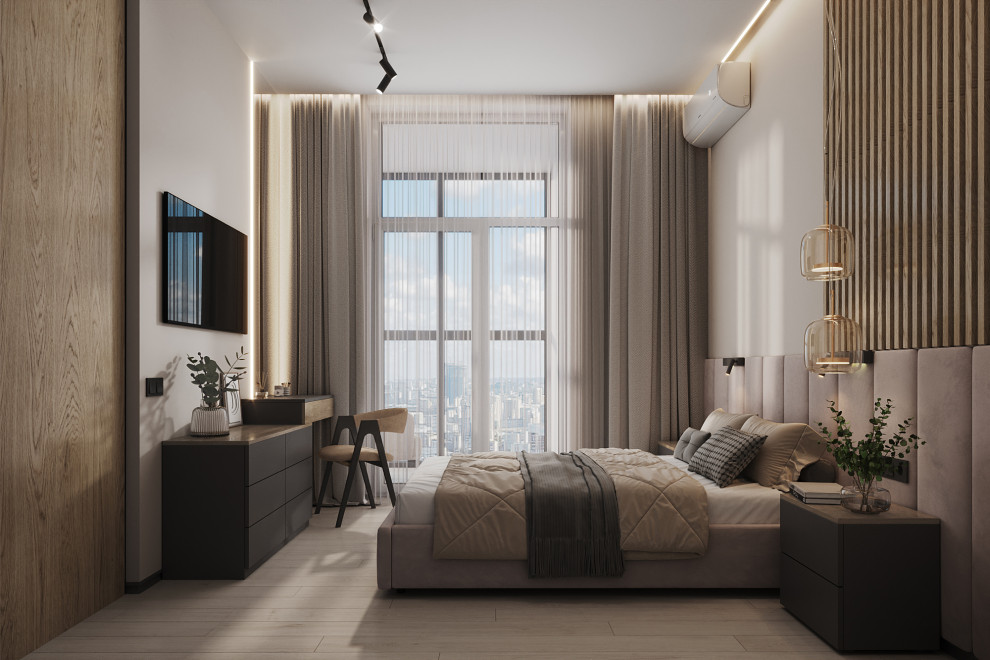 Современная спальня ЖК Сердце столицы