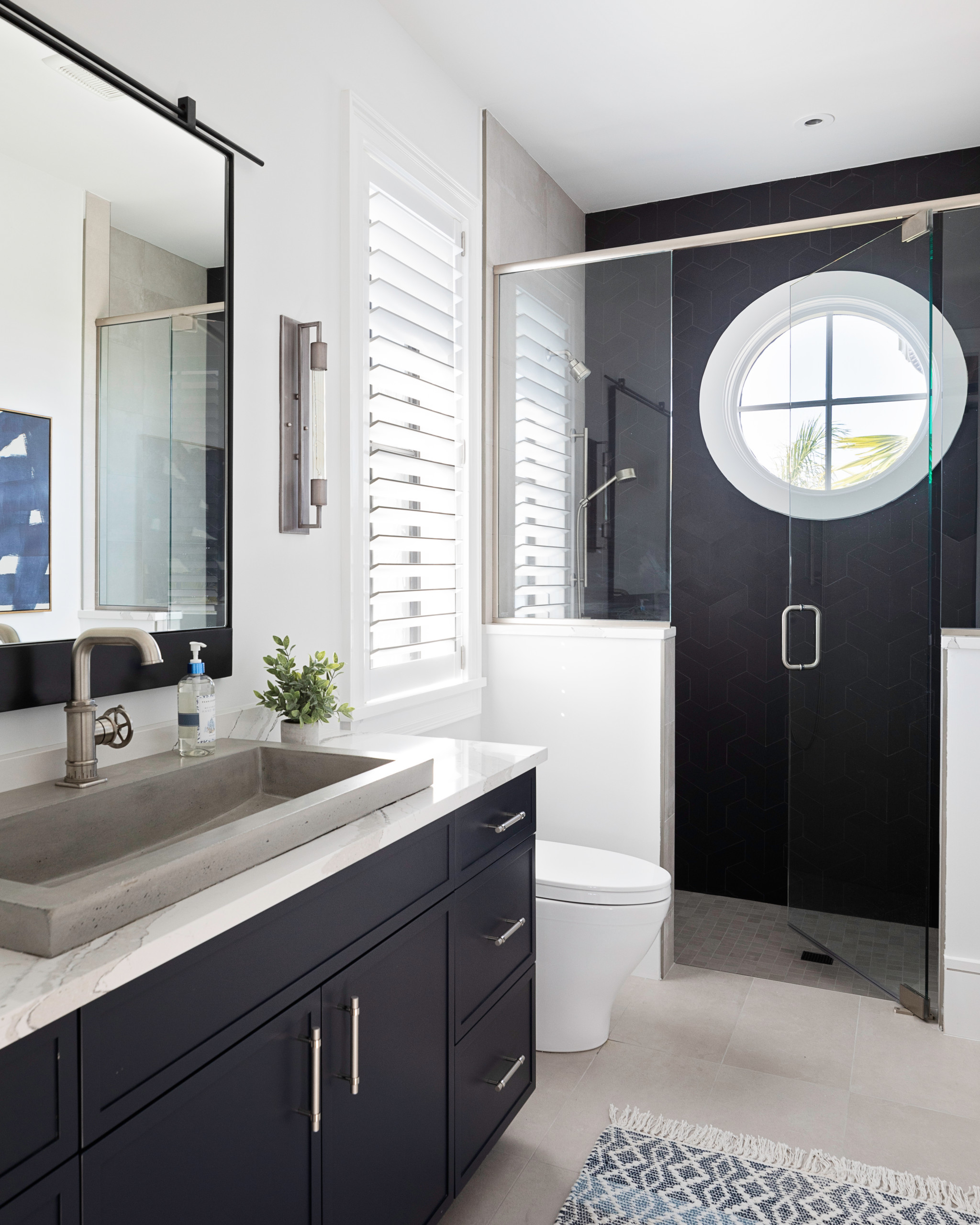 3 Narrow New Bathrooms With Space-Saving Tricks, image size:2048x2560