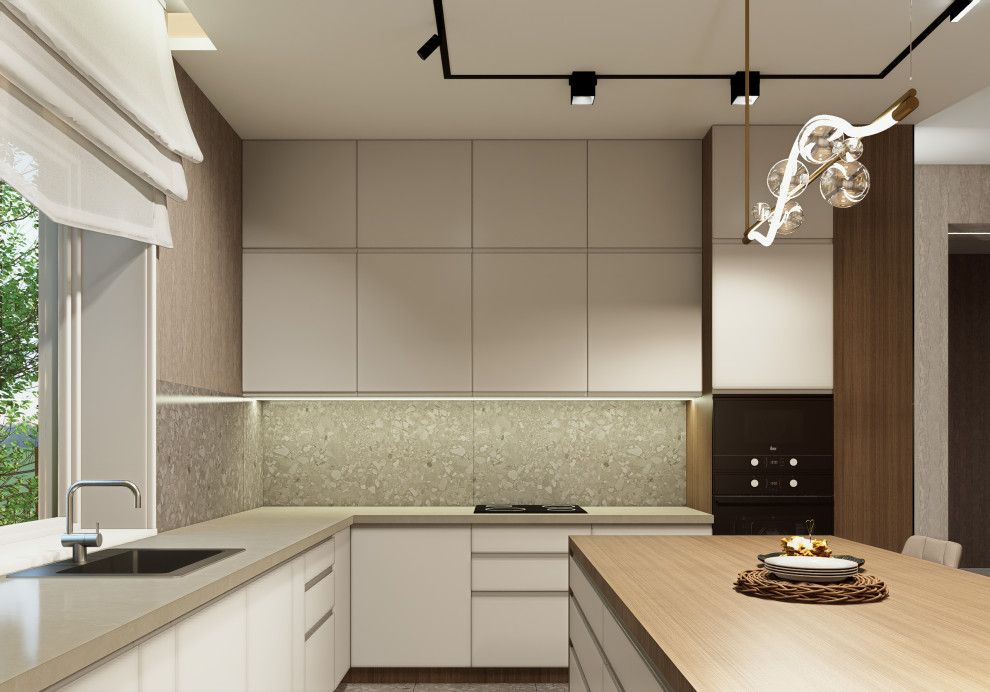 Коттеджный поселок "Самарский", кухня-гостиная