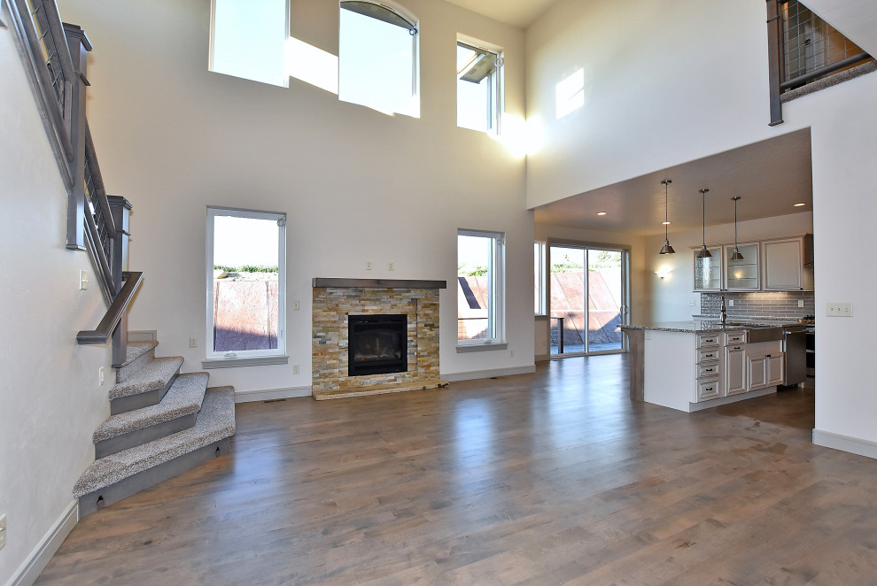 Home design - transitional home design idea in Denver