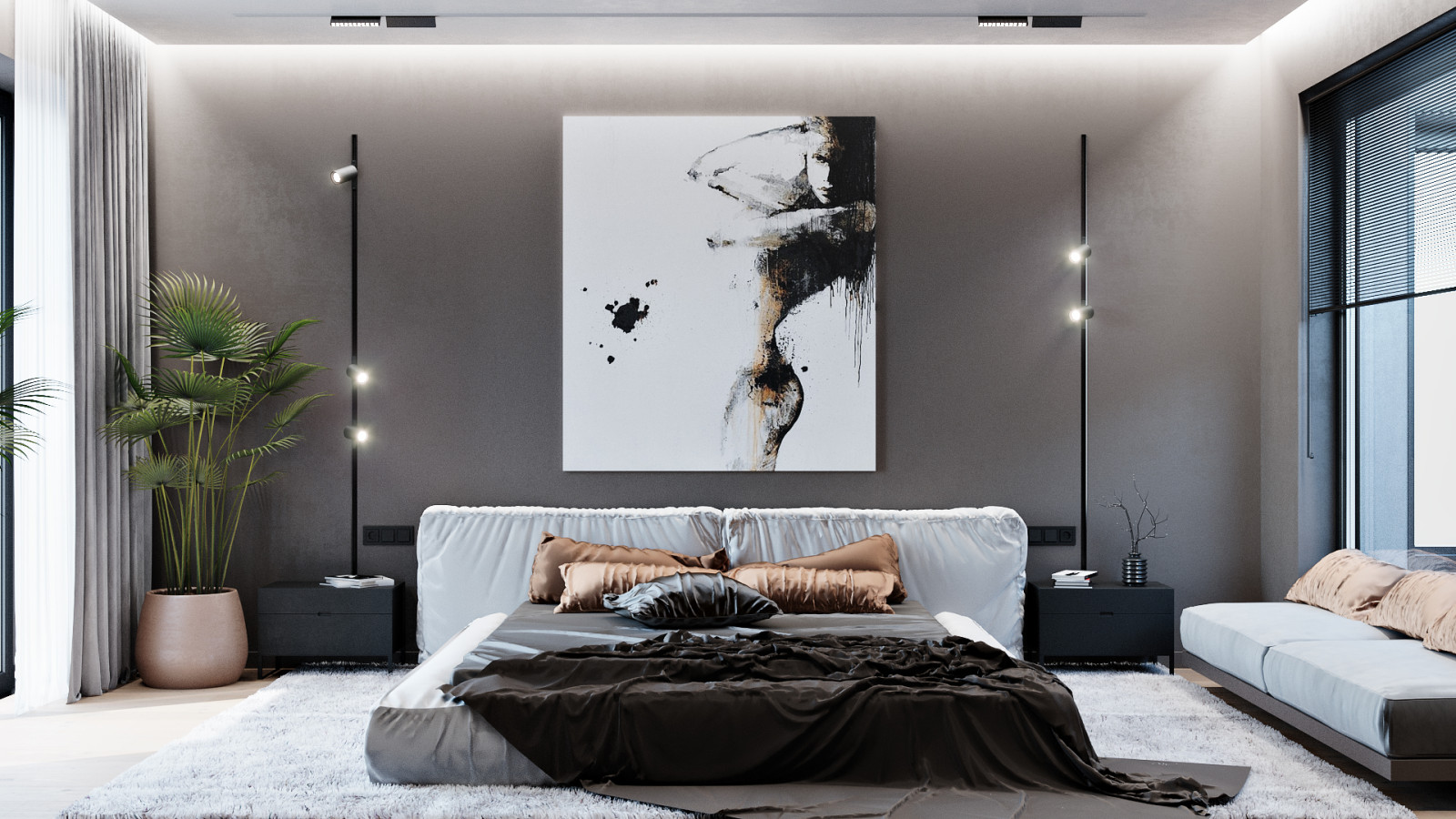 Дом в бежевых тонах