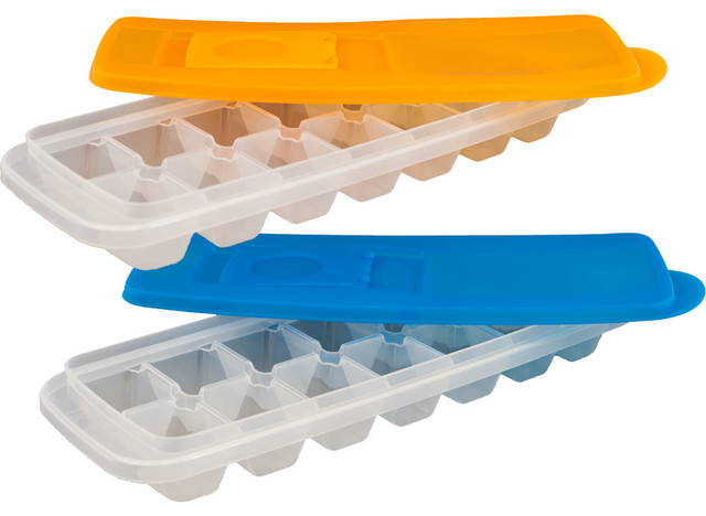 Set of 2 Ice Cube Trays with Lids by Chef Buddy