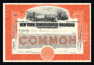 New York Consolidated Railroad Company 24x36 Giclee
