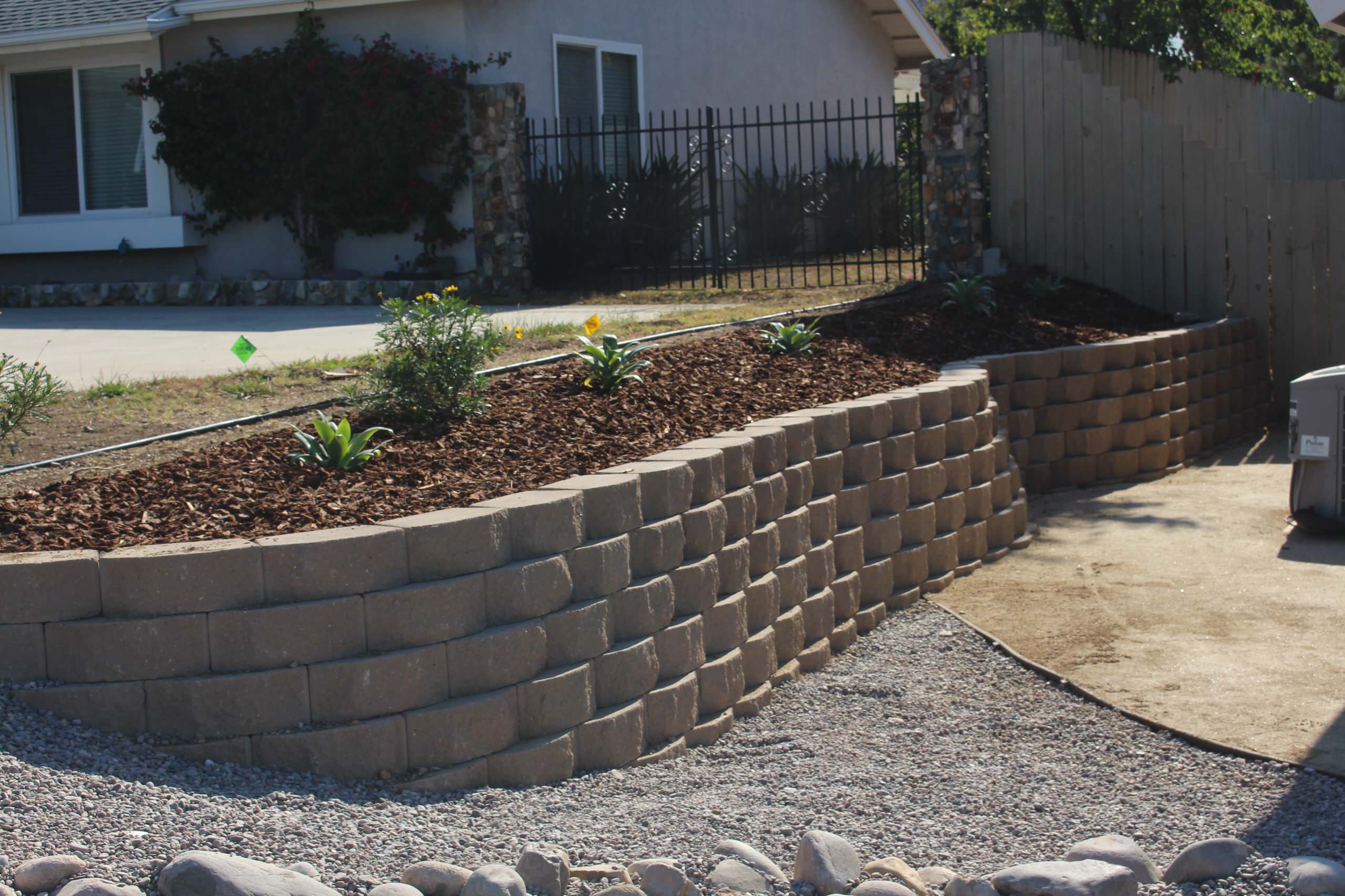 Stone Retaining Wall