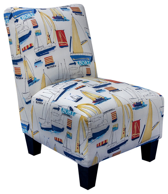 Armless Accent Chair, Nautical Delight Armchairs And Accent Chairs