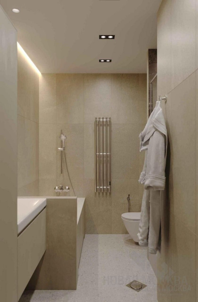 Дизайн-проект санузла 6,2 кв.м в квартире на Пестовском переулке