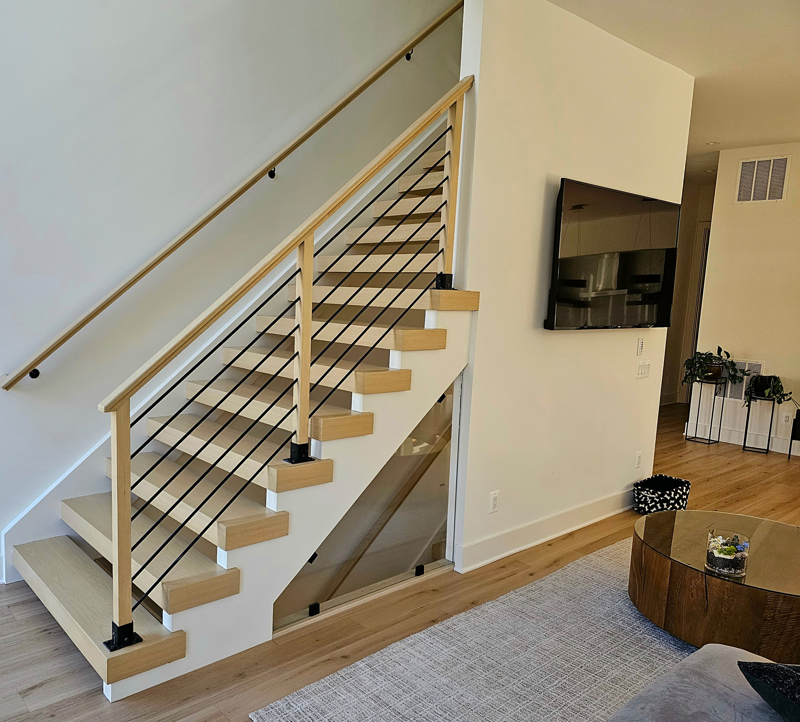 111_Open-Rise Stair with a Stunning Pool View, Great Falls, VA 22066