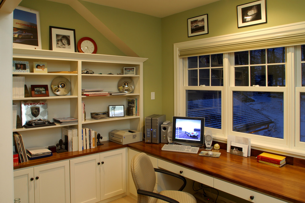 Inspiration for a country home office in Minneapolis.