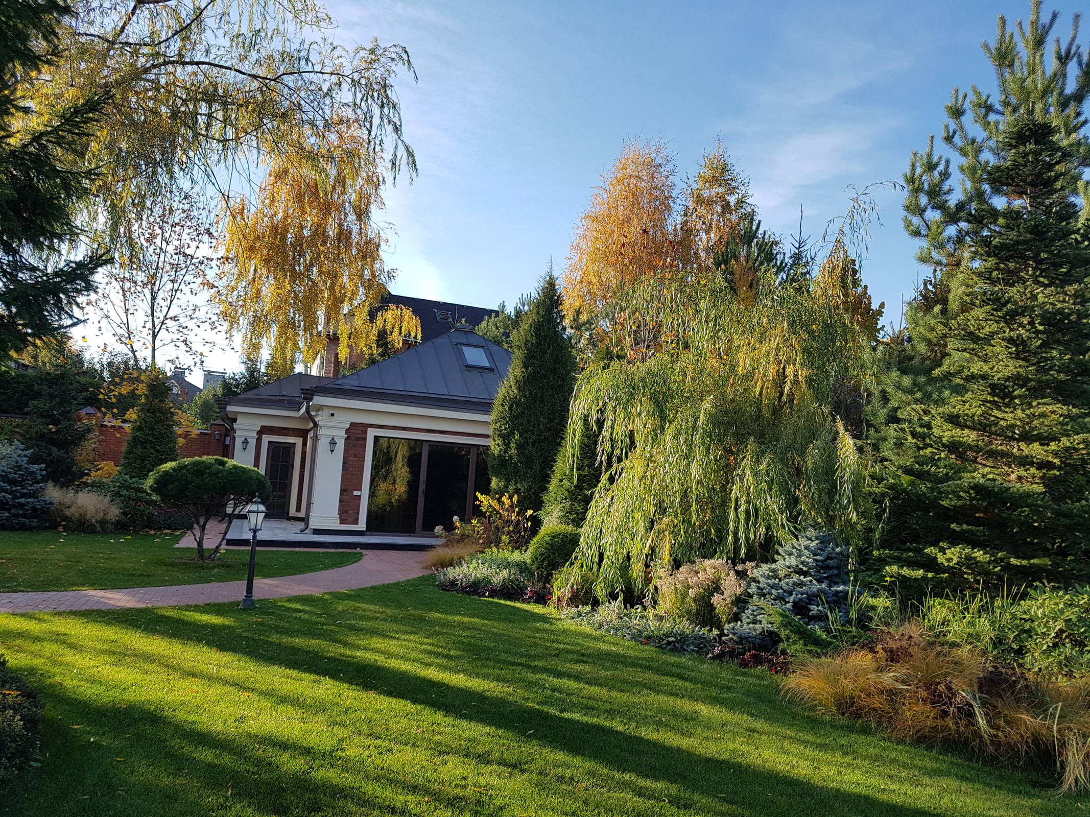 Сад с аурой.Осенние краски.