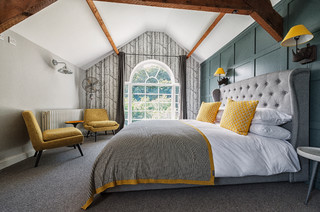 Grey And Mustard Bedroom Ideas And Photos Houzz