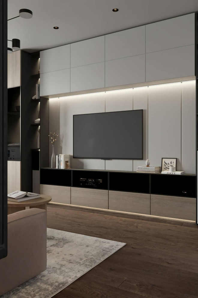 Дизайн и ремонт квартиры в ЖК «Квартал на Никулинской» — Акцент на дерево