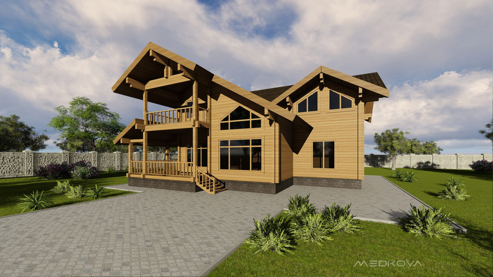 Проект деревянного дома из бруса2