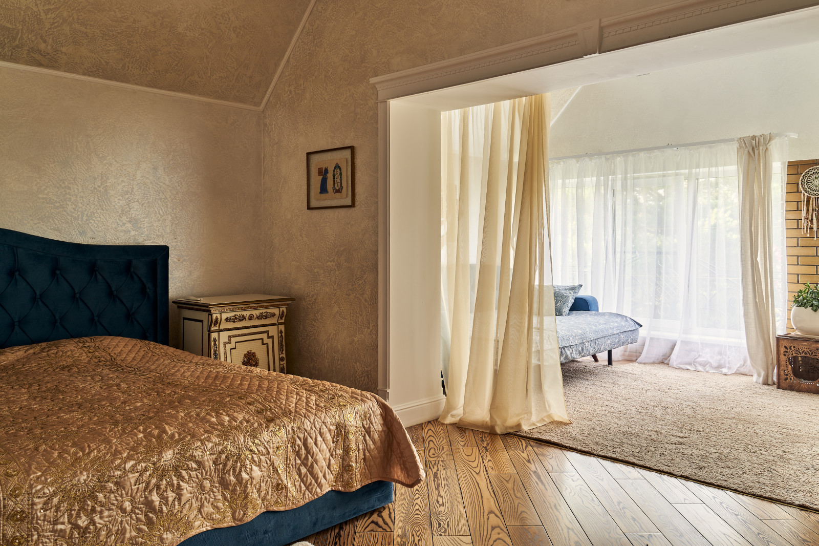 Гостевой загородный дом в Подмосковье, спальня