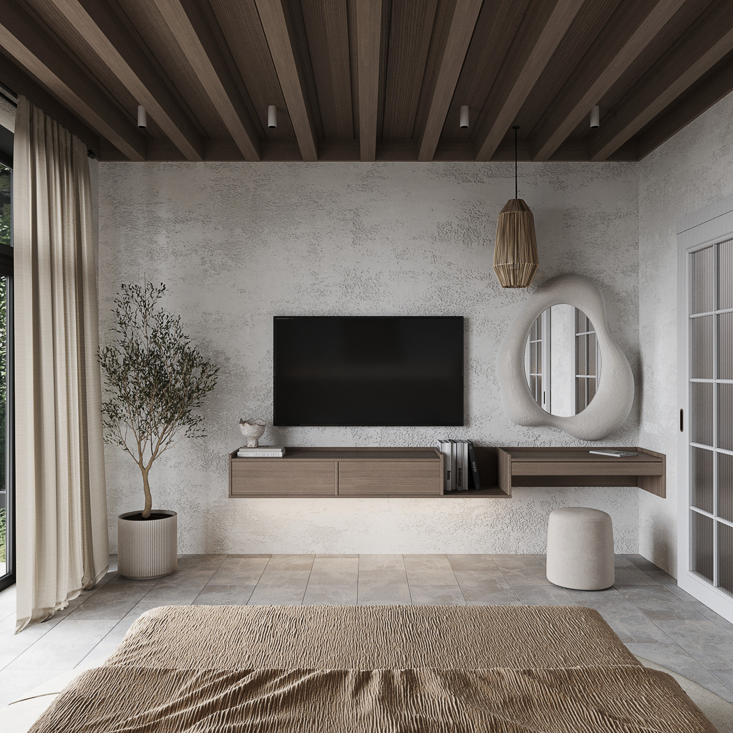 Частный дом в стиле джапанди