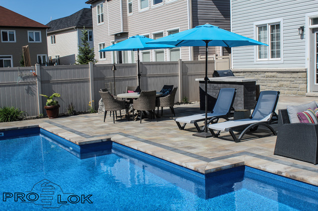 Backyard Landscaping, Kanata Lakes, Modern Contemporary modern-pools