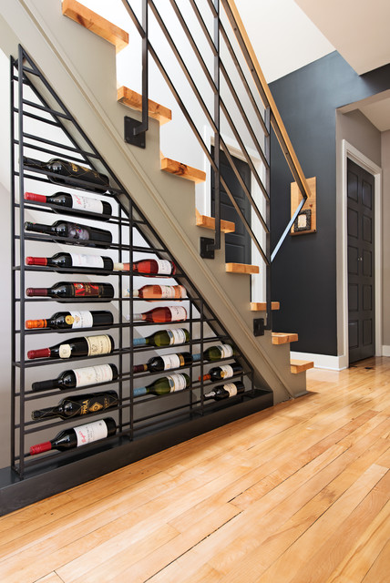 Contemporary Wine Cellar Staircase By Kim Lapointe Interior