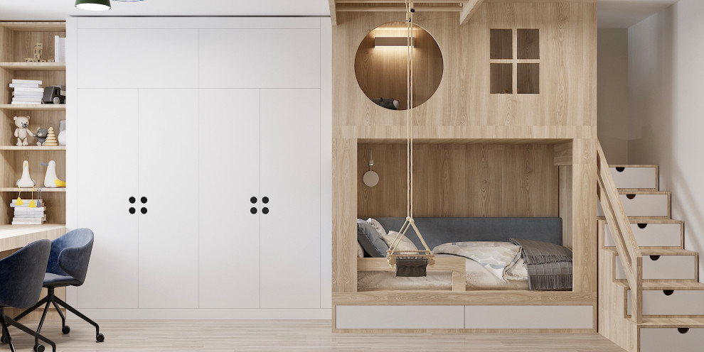 Современные апартаменты в природных тонах