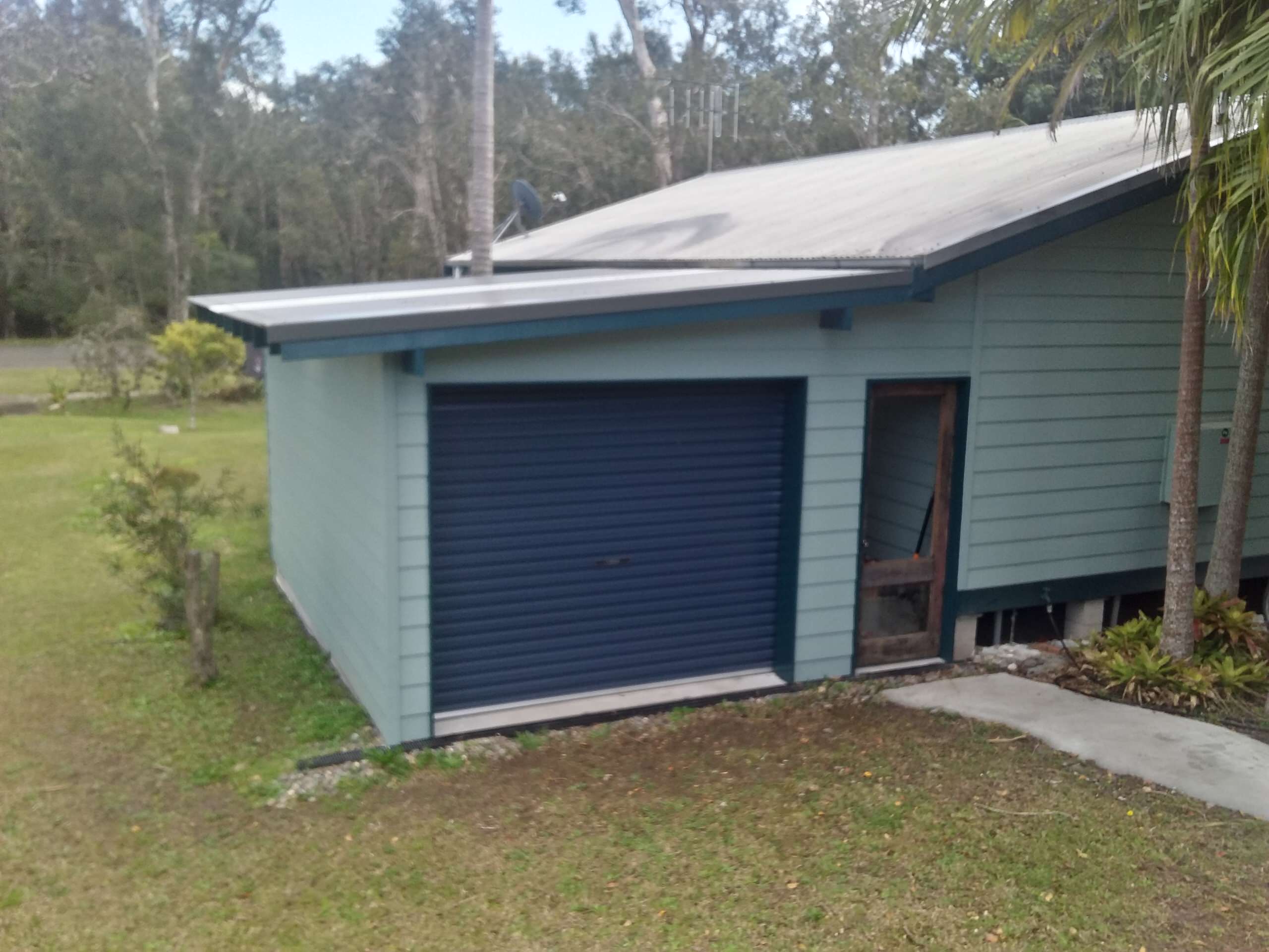 Garage attached to house.