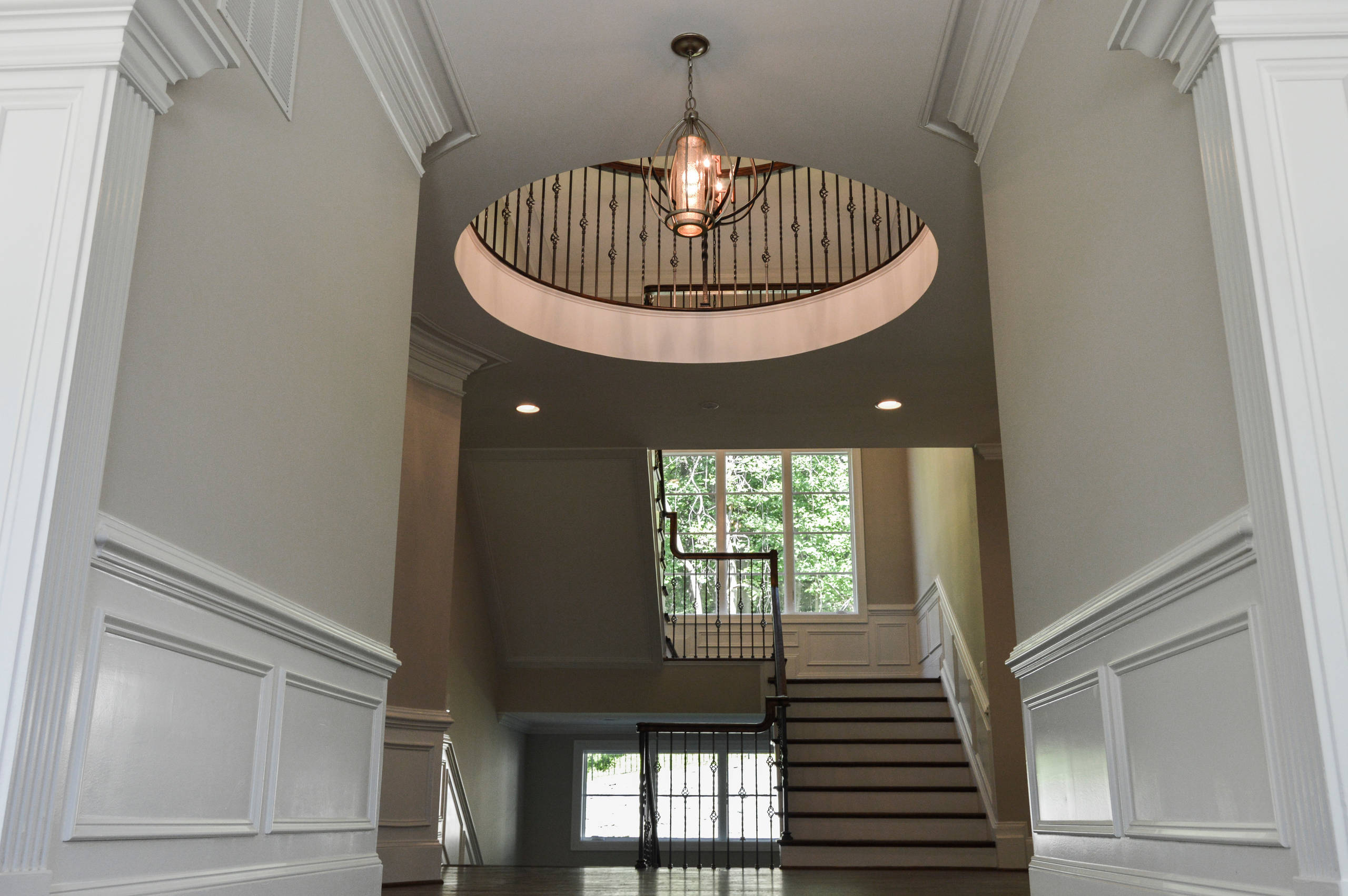 38_European Style Circular Balcony and Multi-level Staircase, Middleburg, VA 201