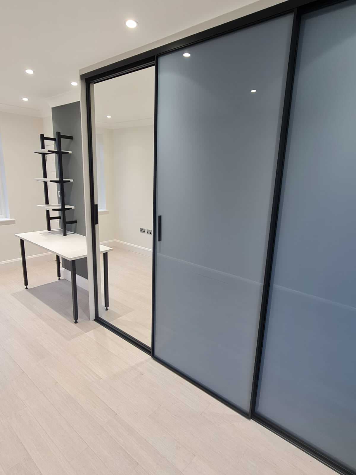 Mirrored Blue Wardrobe