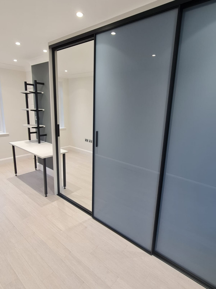 Mirrored Blue Wardrobe