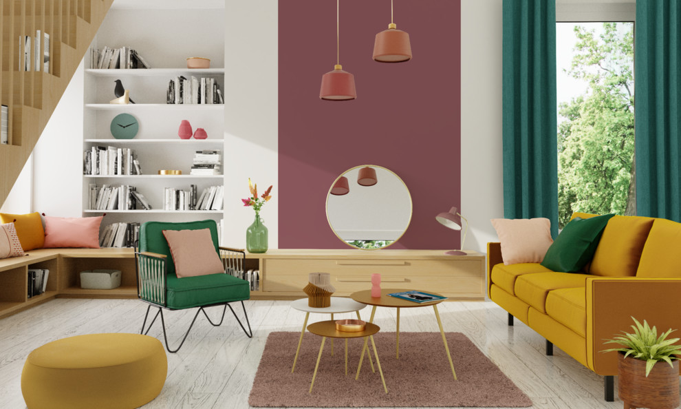Design ideas for a scandinavian living room.
