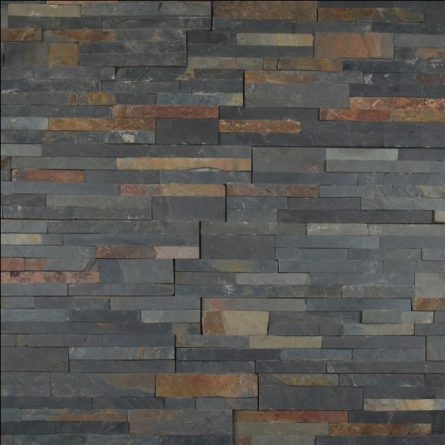 Sedona Multi Color Split Face Ledger Panel, Sample - Traditional ...