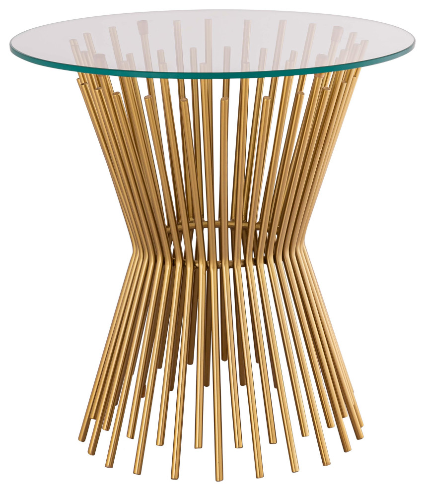 Grace Glass Table by Inpsire Me Home Decor Contemporary Side Tables