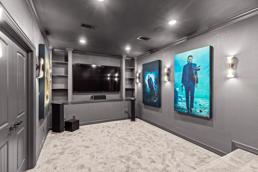 Wentworth Dr - Attic Conversation to Theater and Bathroom Remodel