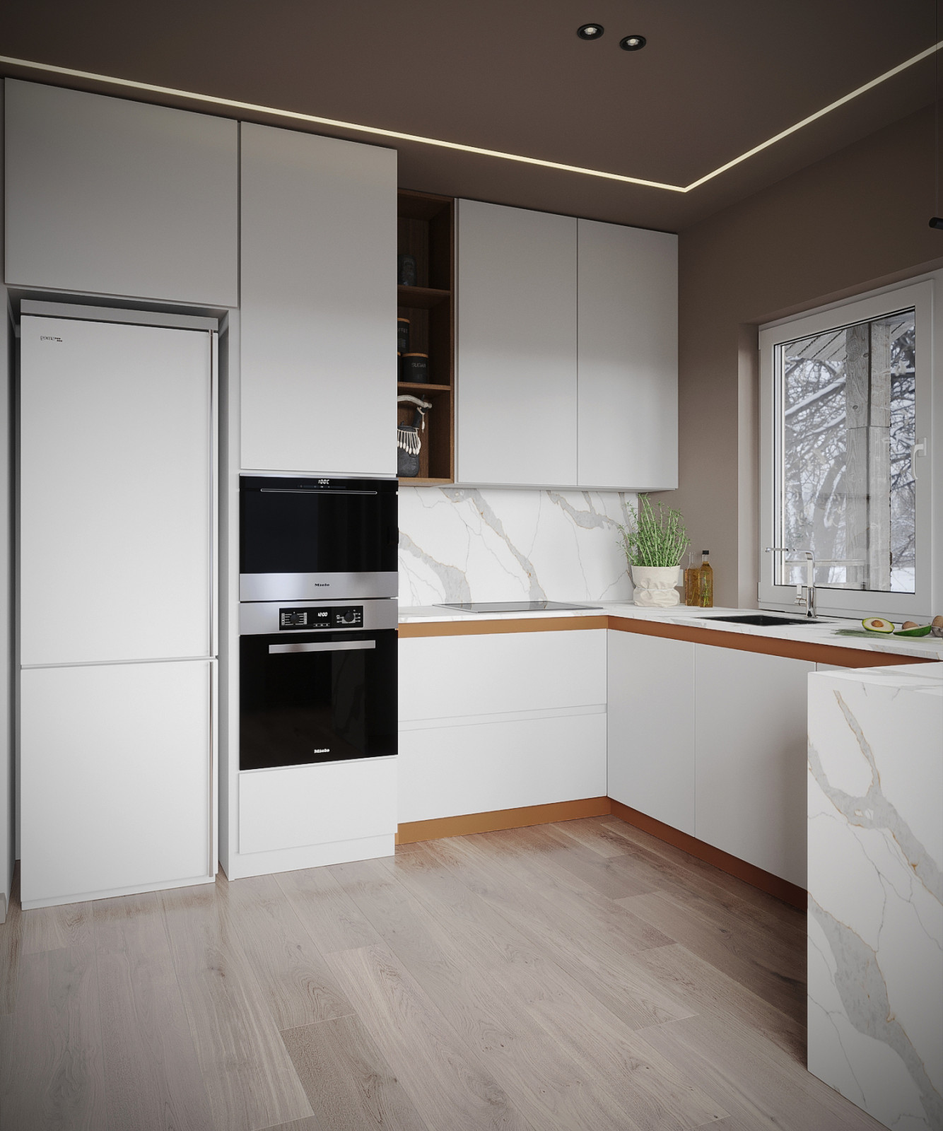 Кухня с окном