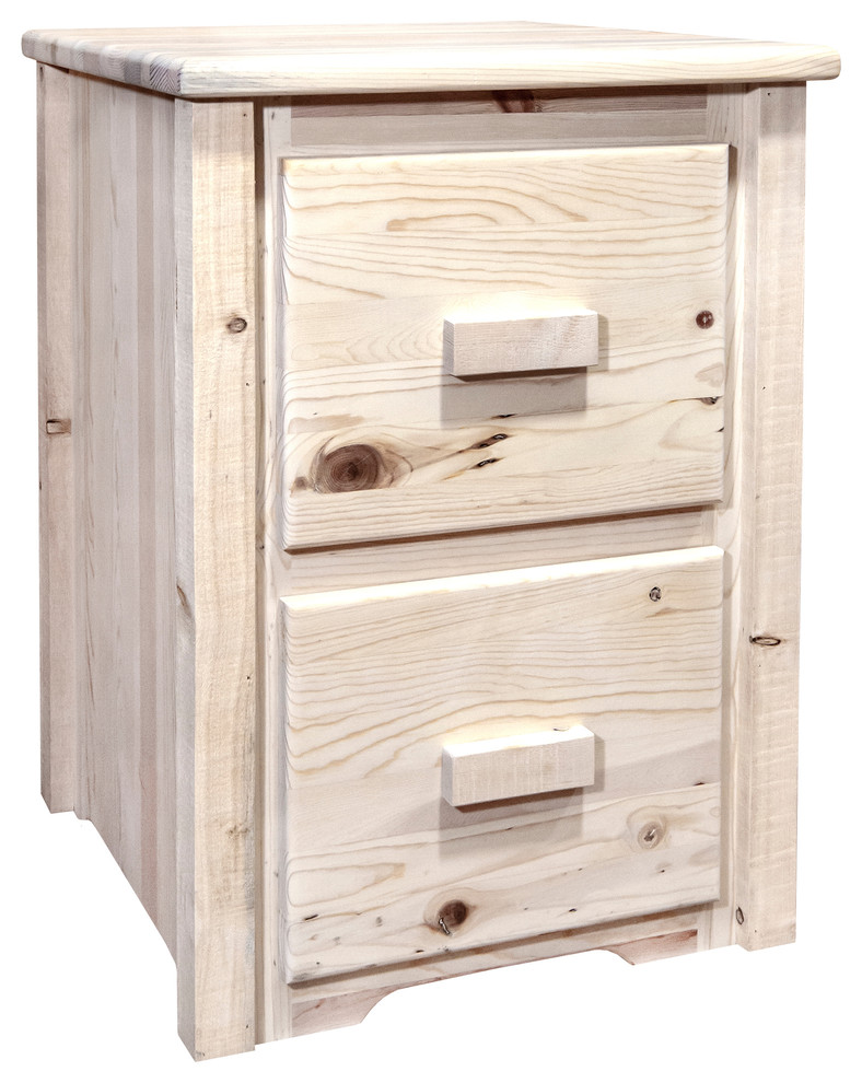 Homestead Collection 2 Drawer File Cabinet Rustic Filing Cabinets By Montana Woodworks