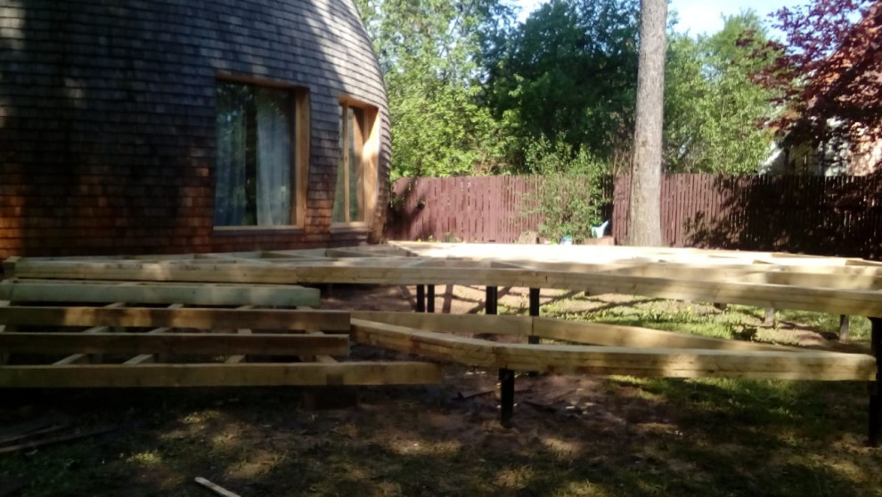 Необычная веранда (и терраса) к Необычному Дому (проект "Фазенда-лайф")