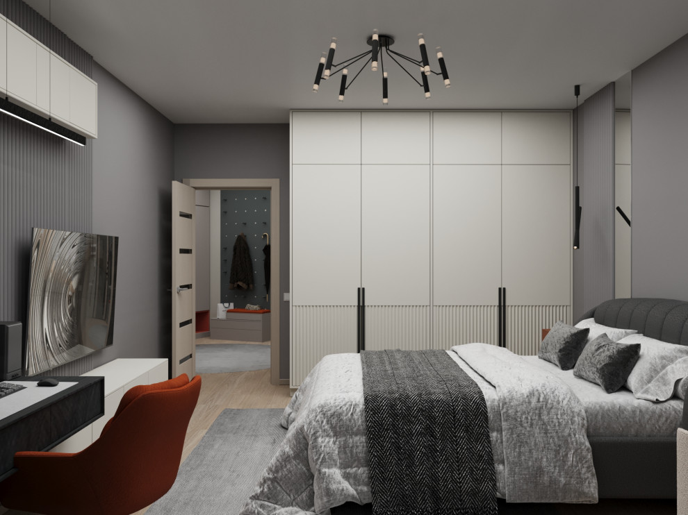 Визуализация дизайн проекта квартиры для студента