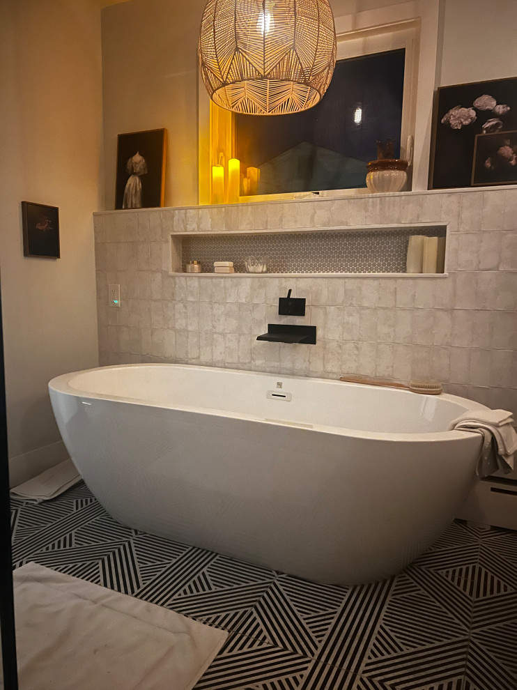 Euro-vintage Master Bath