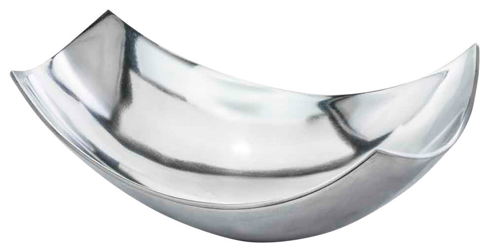 Large Scooped Bowl Silver