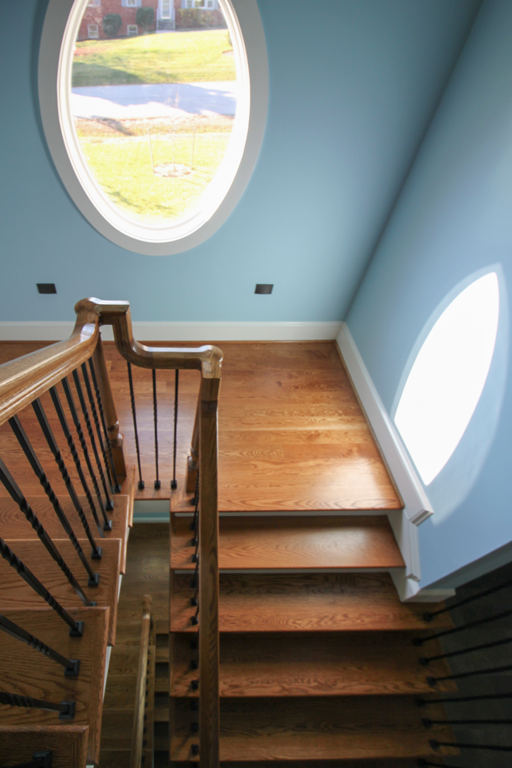 16_Spiral White Oak Treads to Fabulous Home Observatory, Fairfax VA 22032