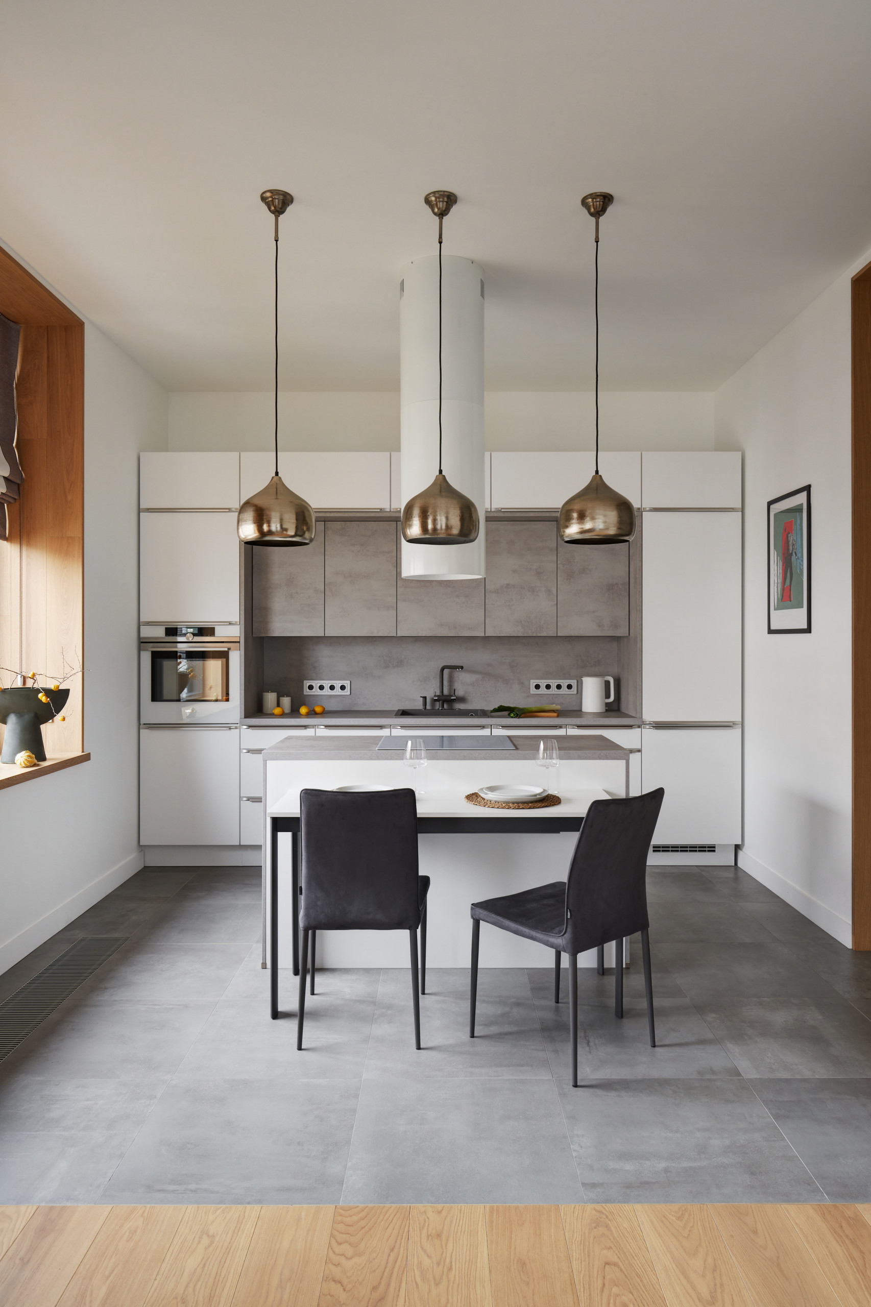 Mixing Gray and Beige in the Kitchen - Shining on Design